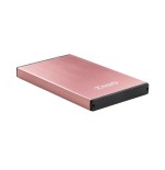 39415-TooQ TQE-2527P caja para disco duro externo Caja de disco duro (HDD) Negro, Rosa 2.5"