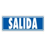 3945-SENAL "SALIDA (SIN INDICADOR)" 175X65 PVC GRIS ARCHIVO 2000 6177-07 GS