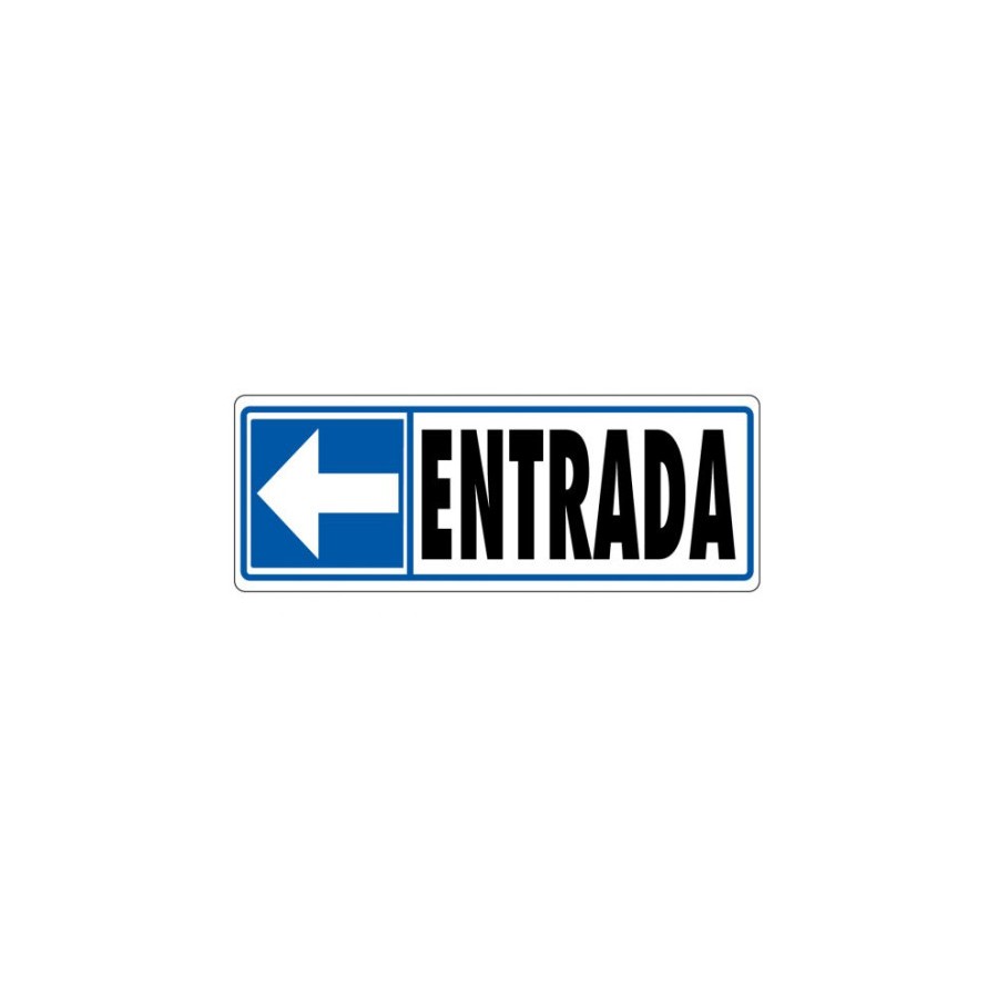 3946-SENAL "ENTRADA (IZQUIERDA)" 175X65 PVC GRIS ARCHIVO 2000 6177-08 GS