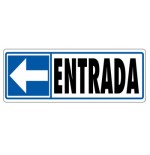 3946-SENAL "ENTRADA (IZQUIERDA)" 175X65 PVC GRIS ARCHIVO 2000 6177-08 GS