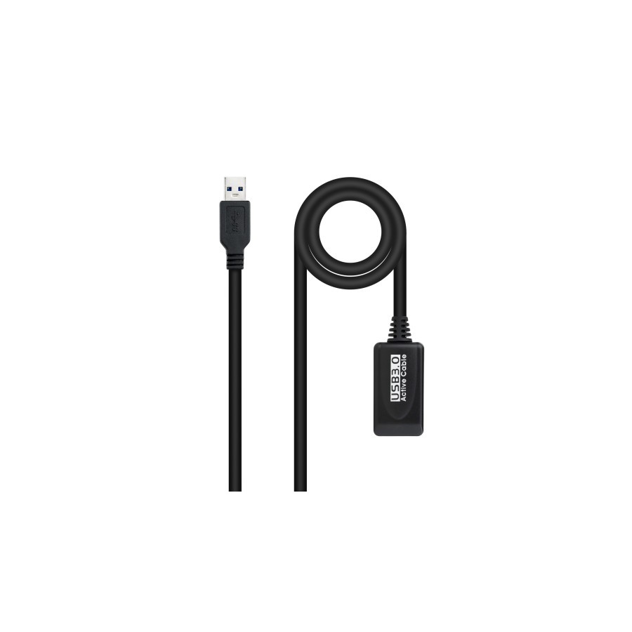 39478-Nanocable Cable USB 3.0 prolongador con amplificador, tipo A/M-A/H, 5m