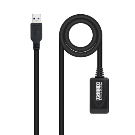 39478-Nanocable Cable USB 3.0 prolongador con amplificador, tipo A/M-A/H, 5m