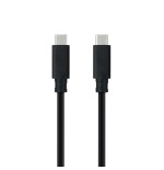 39483-Nanocable Cable USB 3.1 Gen2 10Gbps 5A, 4K/60Hz, USB-C/M-USB-C/M, Negro, 0.5 m