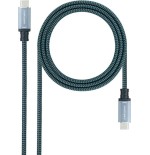 39488-NANOCABLE CABLE USB 3.1 GEN2 10GBPS 5A, 4K/60HZ, USB-C/M-USB