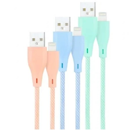 39504-NANOCABLE 3 CABLES LIGHTNING A USB 2.0, LIGHTNING/M-USB A/M,