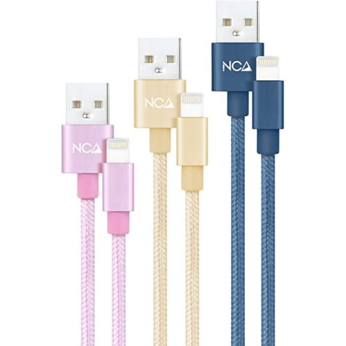 39507-NANOCABLE 3 CABLES LIGHTNING A USB 2.0, LIGHTNING/M-USB A/M,