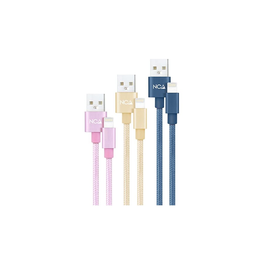 39507-NANOCABLE 3 CABLES LIGHTNING A USB 2.0, LIGHTNING/M-USB A/M,