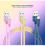 39508-NANOCABLE 3 CABLES LIGHTNING A USB 2.0, LIGHTNING/M-USB A/M,