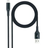 39509-NANOCABLE CABLE LIGHTNING A USB 2.0, LIGHTNING/M -USB A/M, N