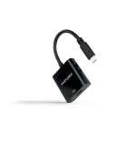 39513-Nanocable Conversor USB-C a HDMI 4K, USB-C/M-HDMI/H, Negro, 15 cm