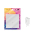 39538-Nanocable Cargador USB, 5V/2.1A, Blanco