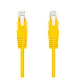 39556-Nanocable Cable Red Latiguillo RJ45 CAT.6 UTP AWG24, Amarillo, 30 cm