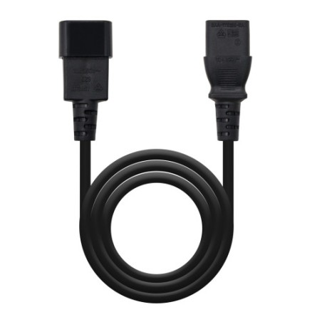 39585-Nanocable Cable alimentacion CPU, C13/H-C14/M, negro, 3.0m