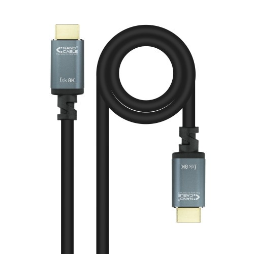 39595-Nanocable Cable HDMI 2.1 IRIS 8K A/M-A/M, Negro, 5 Metros