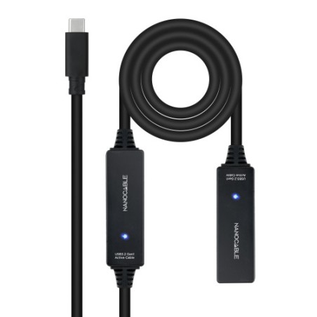 39652-Nanocable 10.01.1312 cable USB USB 3.2 Gen 1 (3.1 Gen 1) 10 m USB C Negro