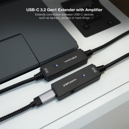 39653-Nanocable 10.01.1312 cable USB USB 3.2 Gen 1 (3.1 Gen 1) 10 m USB C Negro