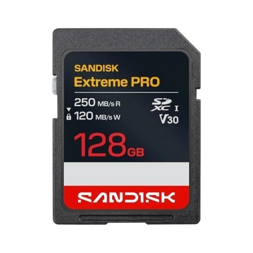 39676-SANDISK EXTREME PRO SD UHS-I 128GB SD 250MB/S(R) / 120MB/S(W)