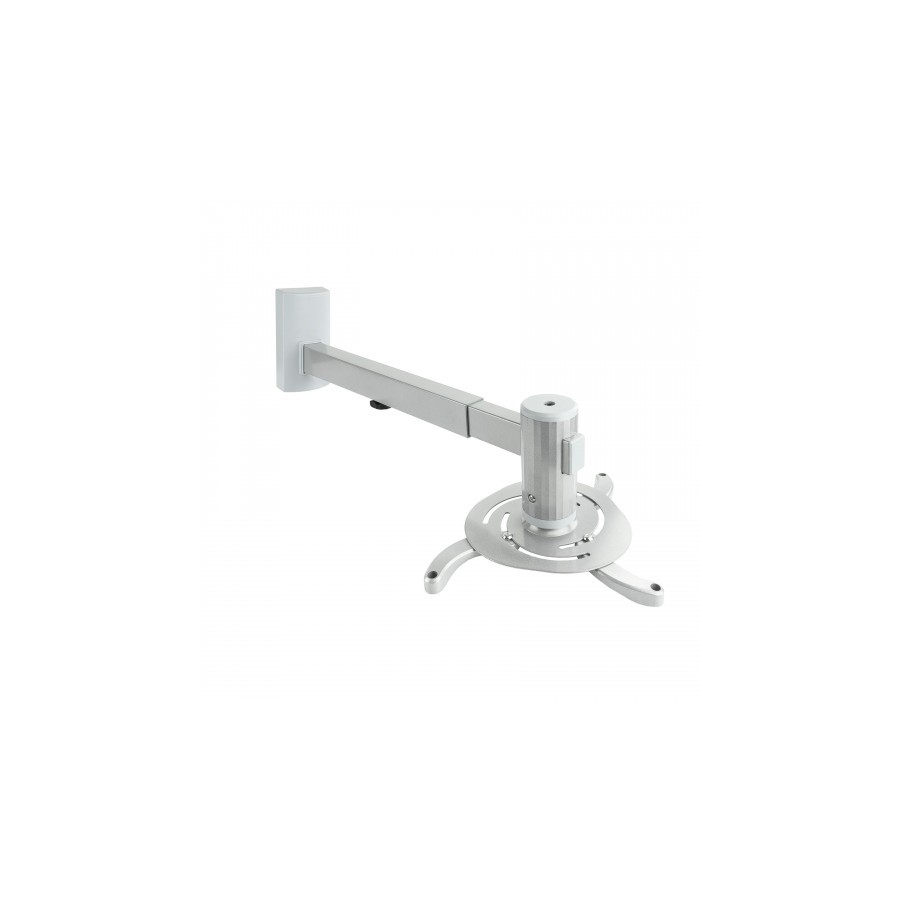 39693-TooQ SOPORTE UNIVERSAL DE PARED GIRATORIO 360o E INCLINABLE PARA PROYECTOR PLATA