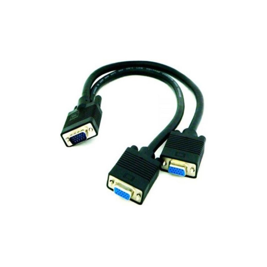 39740-NANOCABLE CABLE BIFURCADOR SVGA, HDB15/M-2XHDB15/H, 45 CM (10.15.2000)