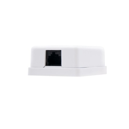 39752-Nanocable ROSETA DE SUPERFICIE PARA RJ45 CAT.6 1 TOMA, BLANCO