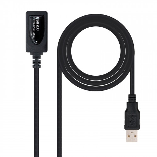 39758-Nanocable CABLE USB 2.0 PROLONGADOR CON AMPLIFICADOR, TIPO A/M-A/H, 5.0 M