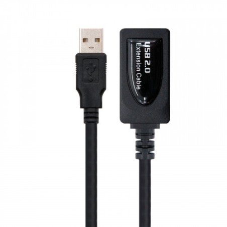 39759-Nanocable CABLE USB 2.0 PROLONGADOR CON AMPLIFICADOR, TIPO A/M-A/H, 5.0 M