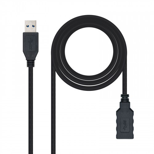 39768-Nanocable CABLE USB 3.0, TIPO A/M-A/H, NEGRO, 1.0 M