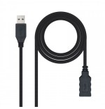 39768-Nanocable CABLE USB 3.0, TIPO A/M-A/H, NEGRO, 1.0 M