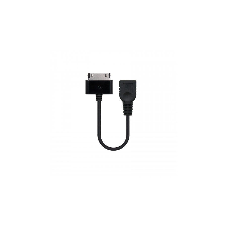 39781-Nanocable 10.10.4000 cable de telefono movil Negro USB A Samsung 30-pin 0,15 m