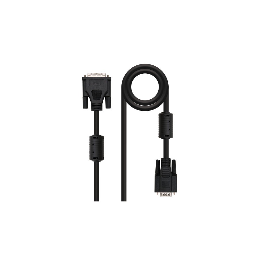 39795-NANOCABLE CABLE DVI A SVGA, DVI 18+5/M-HDB15/M, 5.0 M (10.15.0405)