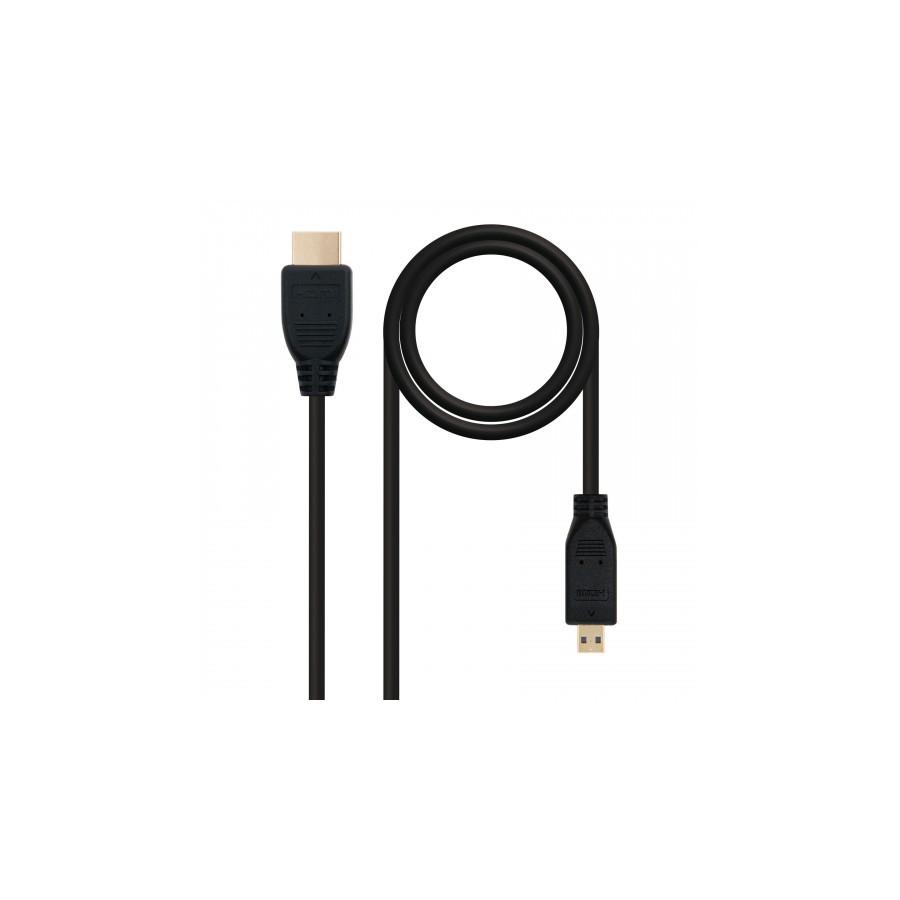 39822-Nanocable CABLE MICRO HDMI V1.4 (ALTA VELOCIDAD / HEC), A/M-D/M, 1.8 M