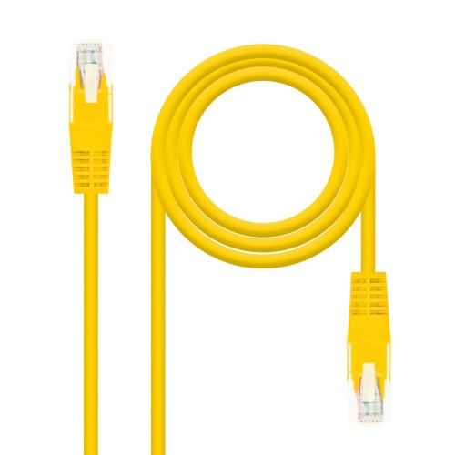 39882-NANOCABLE CABLE RED LATIGUILLO RJ45 CAT.5E UTP AWG24, AMARILLO, 2.0 M (10.20.0102-Y)