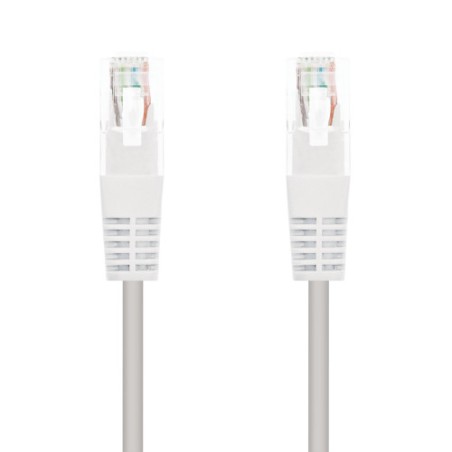 39920-Nanocable CABLE RED LATIGUILLO RJ45 CAT.6 UTP AWG24, BLANCO, 2.0 M