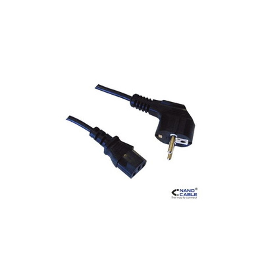 39970-Nanocable 10.22.0110 10m C13 coupler CEE7/7 Schuko cable de transmision
