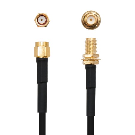 39989-NANOCABLE CABLE PROLONGADOR ANTENA INALAMBRICA, SMA/H-SMA/M, 4.0 M (10.26.2004)