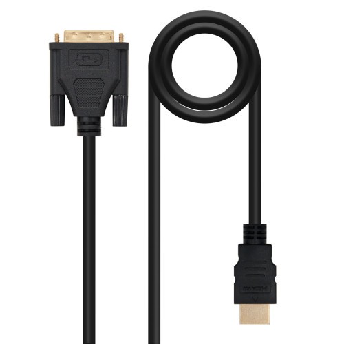 40041-Nanocable HDMI - DVI, 3m DVI A Negro