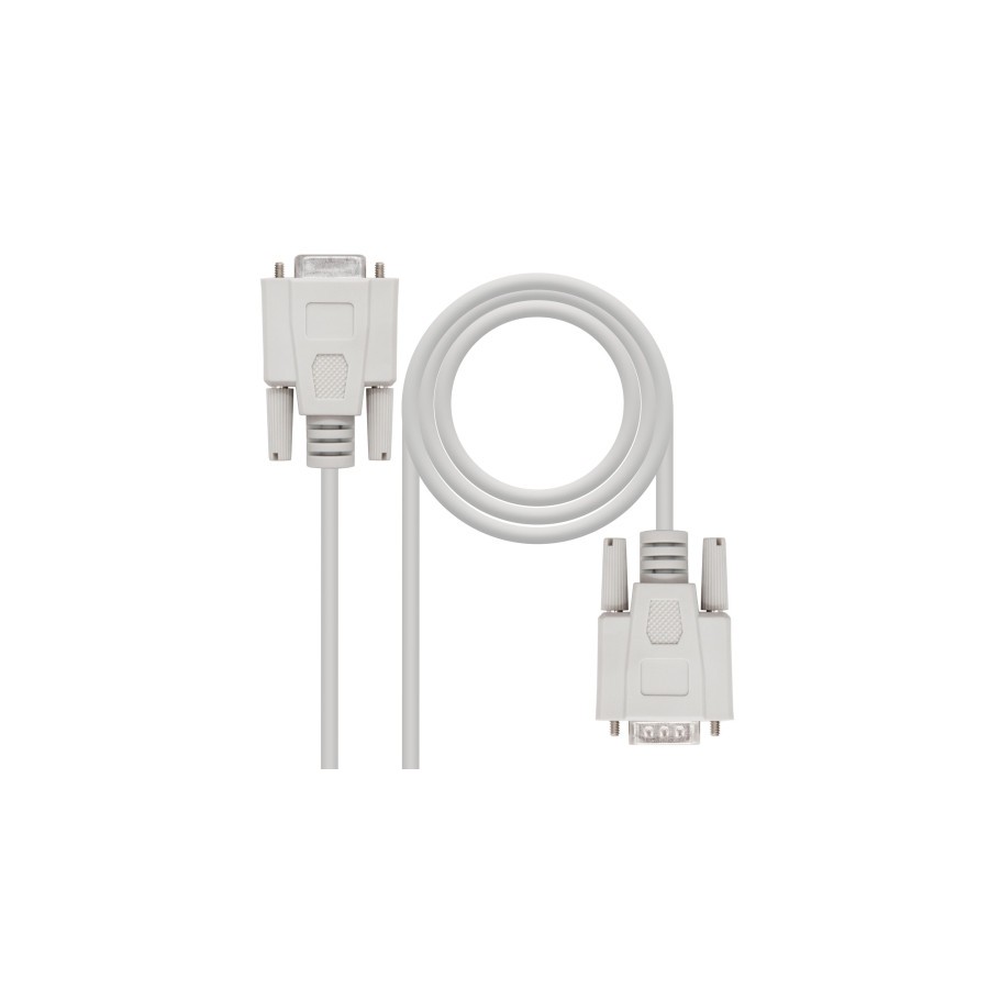 40225-Nanocable CABLE SERIE RS232 DB9/M-DB9/H 1.8 M