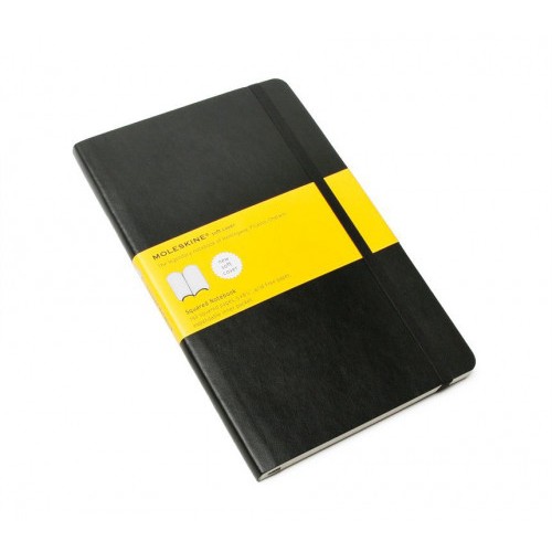 4025-LIBRETA CLASICA TAPA BLANDA NEGRA L (13X21CM) CUADRICULADA MOLESKINE QP617
