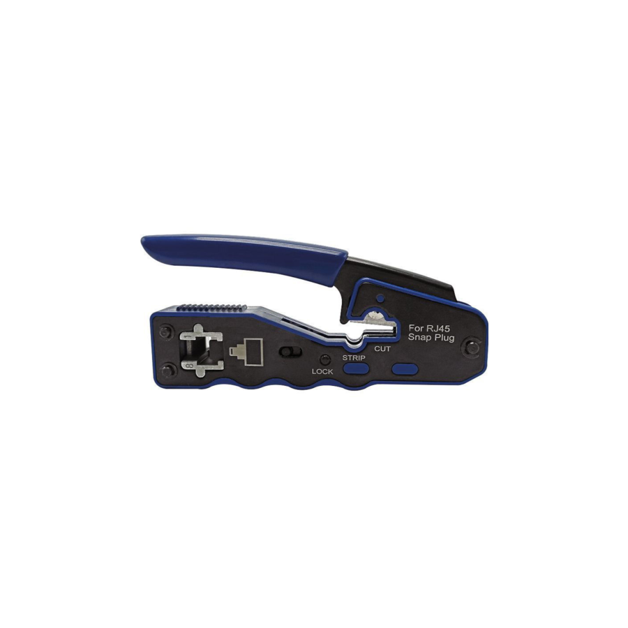 40256-WP PROFESSIONAL CRIMPING TOOL FOR RJ45 WIRE THROUGH PLUG WITH CABLE STRIPPER