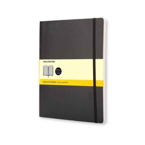 4027-LIBRETA CLASICA TAPA BLANDA NEGRA XL (19X25CM) CUADRICULADA MOLESKINE QP622