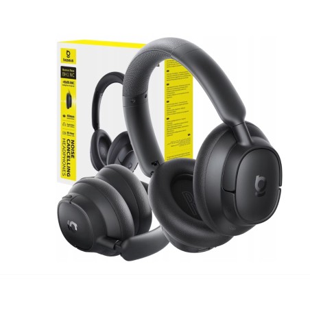 40356-OS-BASEUS BASS BH1 NC WIRELESS NOISE CANCELLING HEADPHONES COSMIC BLACK