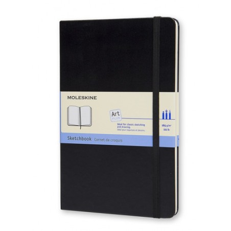 4039-CUADERNO DE BOCETOS NEGRO L (13X21CM) MOLESKINE ARTQP063