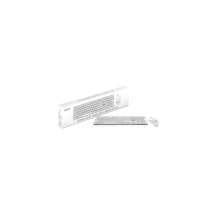 40465-TECLADO + RATON MSI FORGE K210 W COMBO WHITE ES