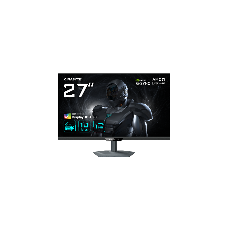40473-MONITOR GIGABYTE 27" G27Q20,SS IPS,2560X1440 (QHD),16:9,0.5MS,IPS,1000:1,210HZ,2HDMI+1DP+1USB2.0+1 TYPE C,AJUSTABL
