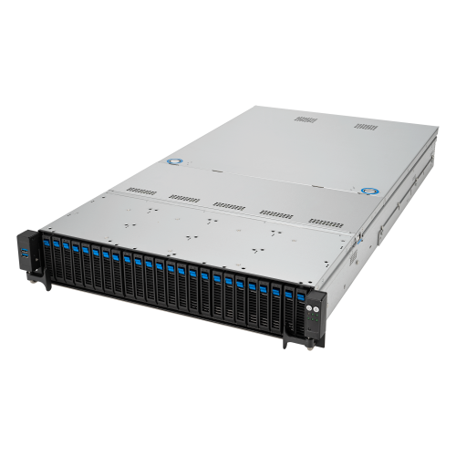 40485-ASUS RS521A-E12-RS24U Socket SP5 Bastidor (2U) Negro, Plata