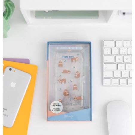 4054-CARCASA IPHONE 6/7/8 SLOW COLLECTION-CASE SLOTH MR. WONDERFUL