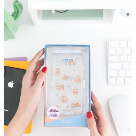 4059-CARCASA PARA IPHONE X/XS SLOW COLLECTION-CASE SLOTH MR. WONDERFUL WOA09852EM