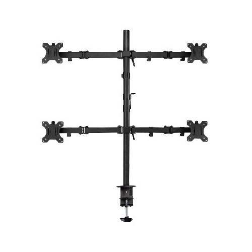 4068-Ewent EW1514 soporte de mesa para pantalla plana 81,3 cm (32") Abrazadera/Atornillado Negro