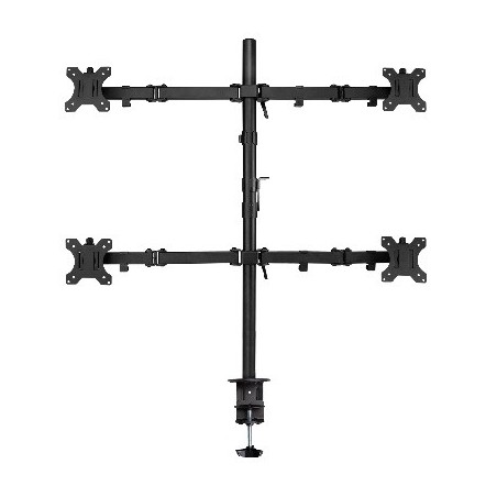 4068-Ewent EW1514 soporte de mesa para pantalla plana 81,3 cm (32") Abrazadera/Atornillado Negro