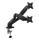 4070-EWENT SOPORTE DE ESCRITORIO CON RESORTE DE GAS PARA 2 MONITORES  HASTA 34" CARGA MAXIMA 9KG. VESA